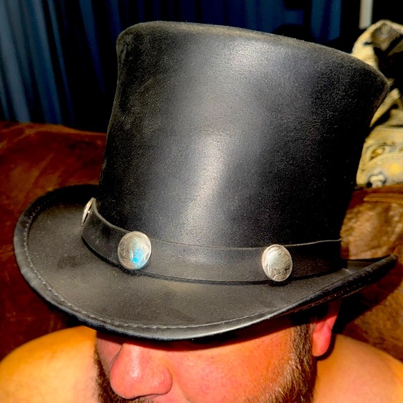 Topper Voodoo Leather Hat - Picture 1 of 2
